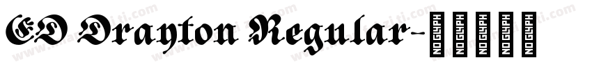 ED Drayton Regular字体转换
